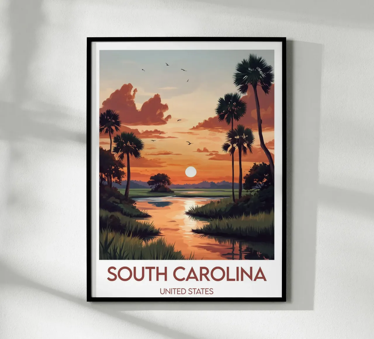 Affiche South Carolina poster da Frame the World