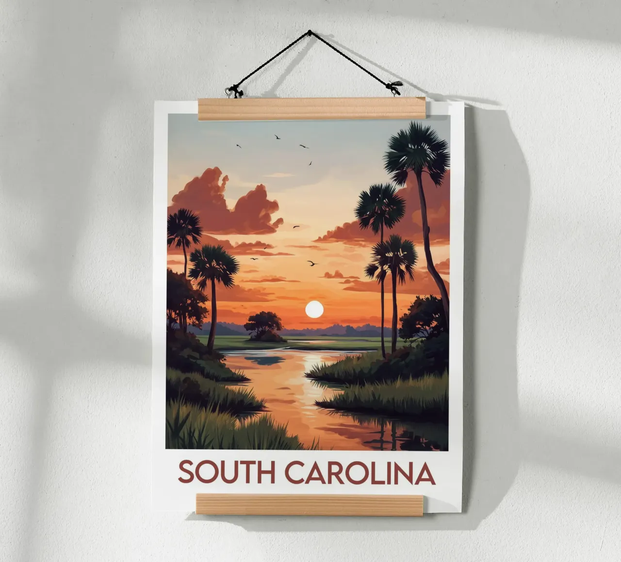 Affiche South Carolina poster da Frame the World