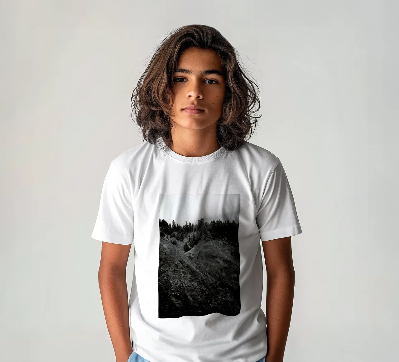 Mountain Dunes kids t-shirt by Studio Nahili