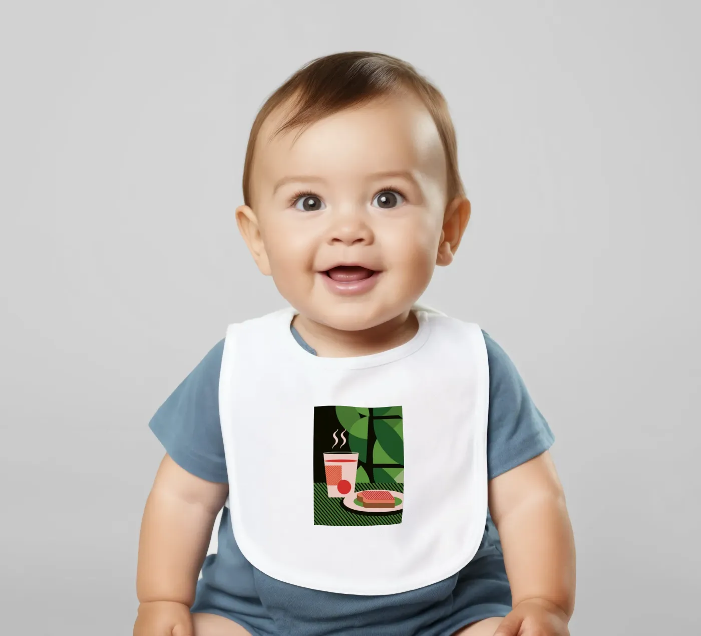 Melk en brood baby slabbetje van LOOK DIFFERENT