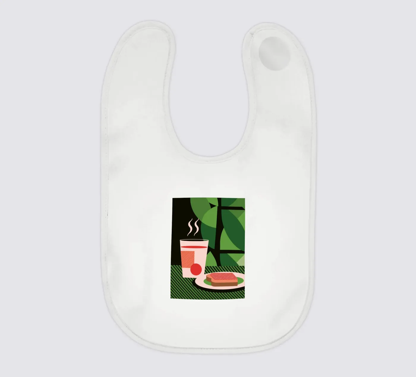 Milk And Bread baby bib by LOOK DIFFERENT