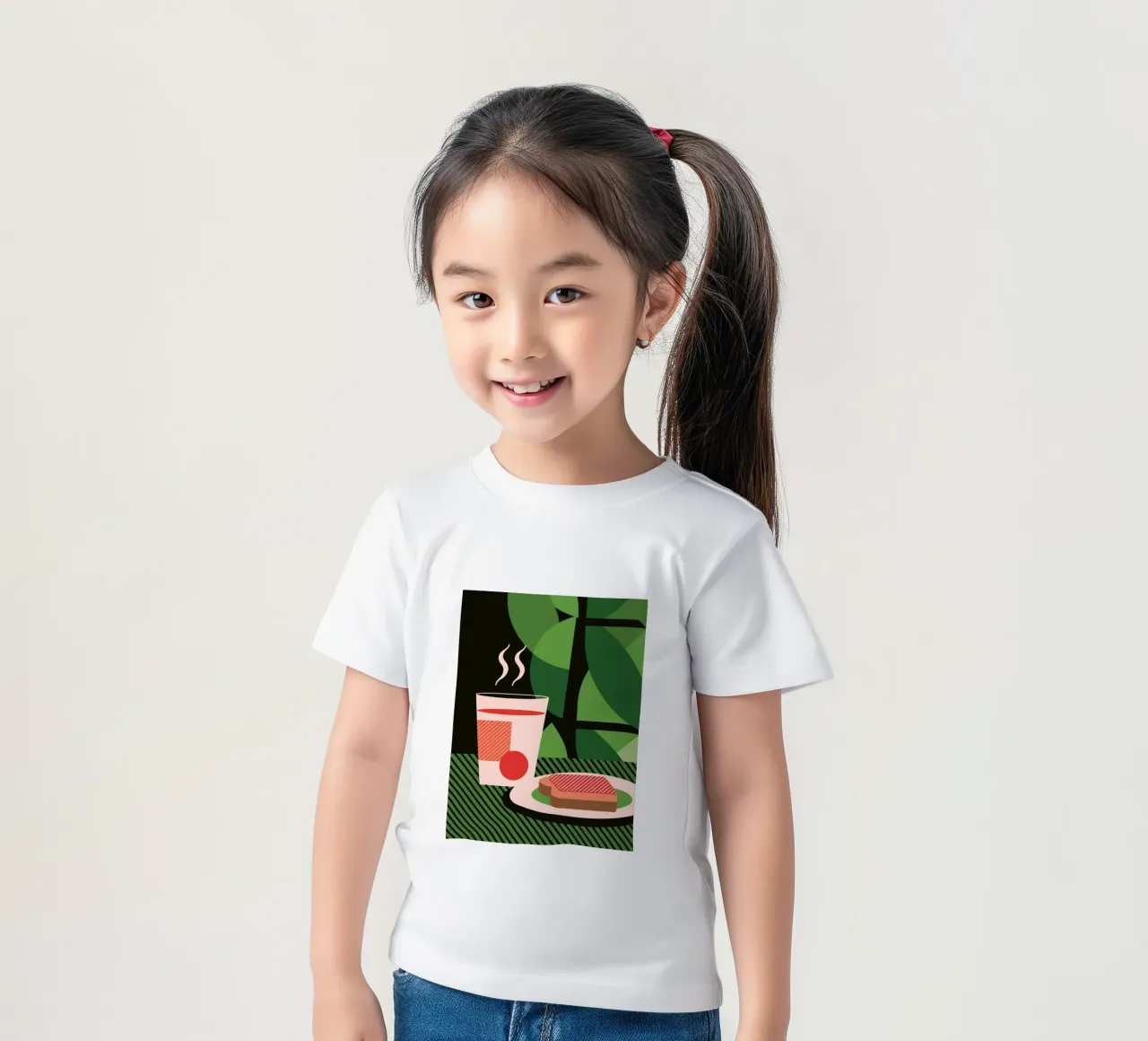 Latte e pane t-shirt bambini da LOOK DIFFERENT