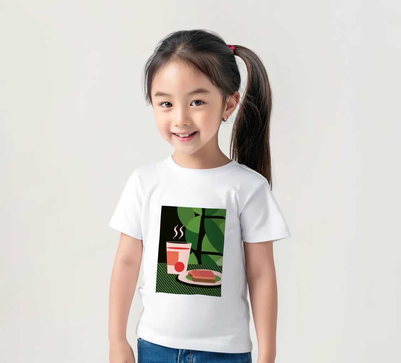 Latte e pane t-shirt bambini da LOOK DIFFERENT