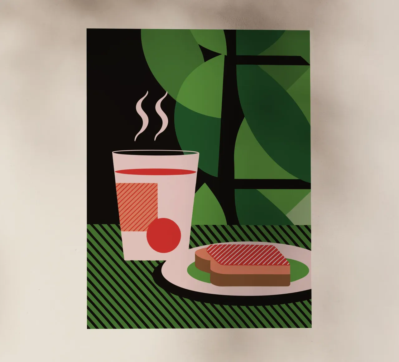 Latte e pane pellicola backlit da LOOK DIFFERENT