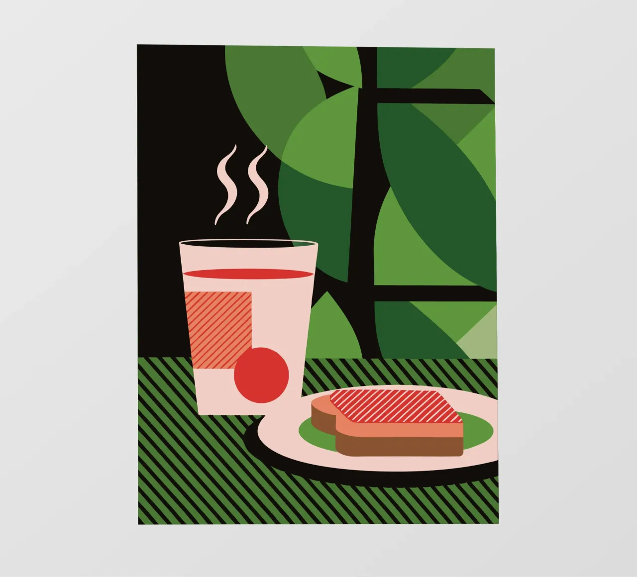 Latte e pane pellicola backlit da LOOK DIFFERENT