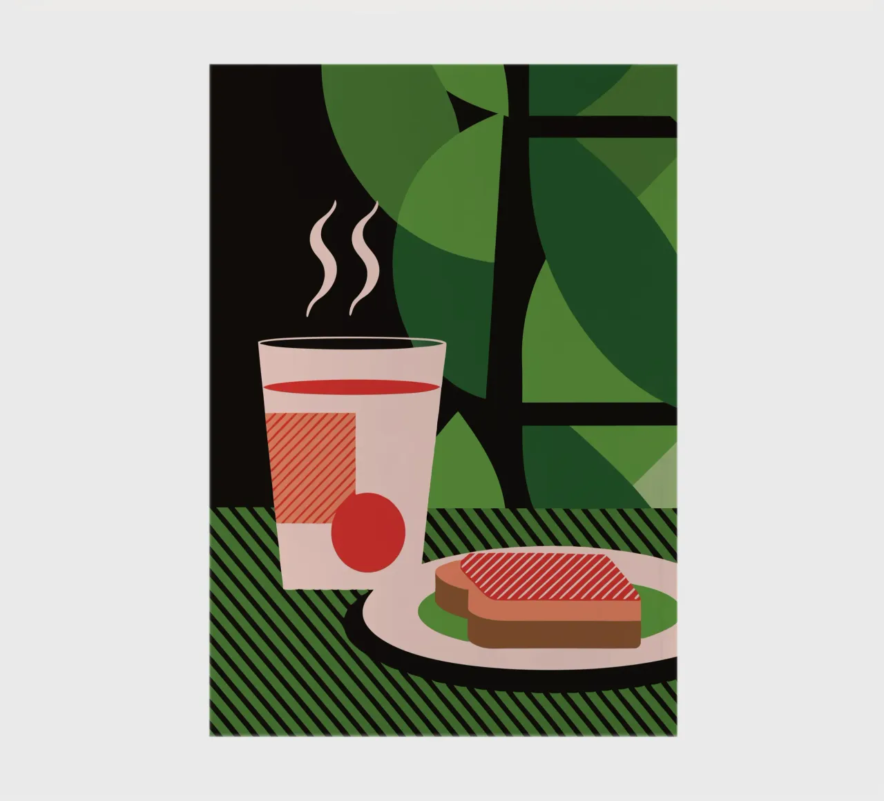 Milk And Bread notebook by LOOK DIFFERENT
