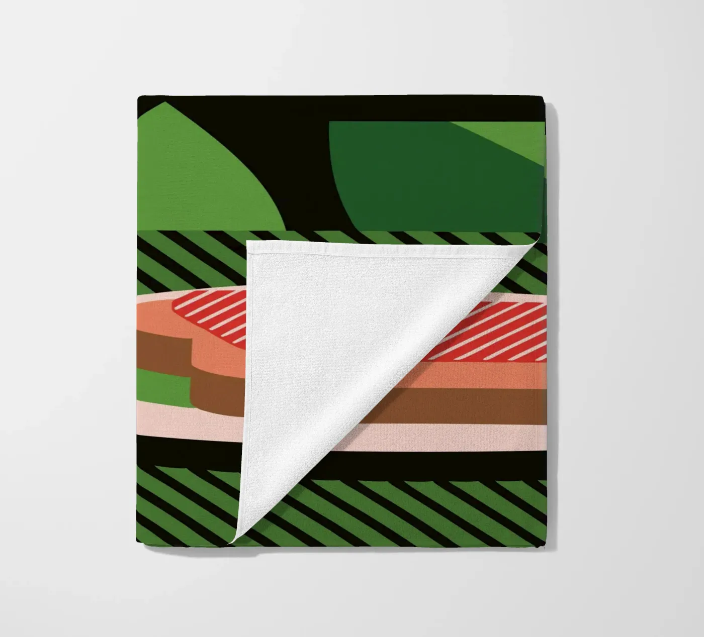 Milk And Bread beach towel by LOOK DIFFERENT