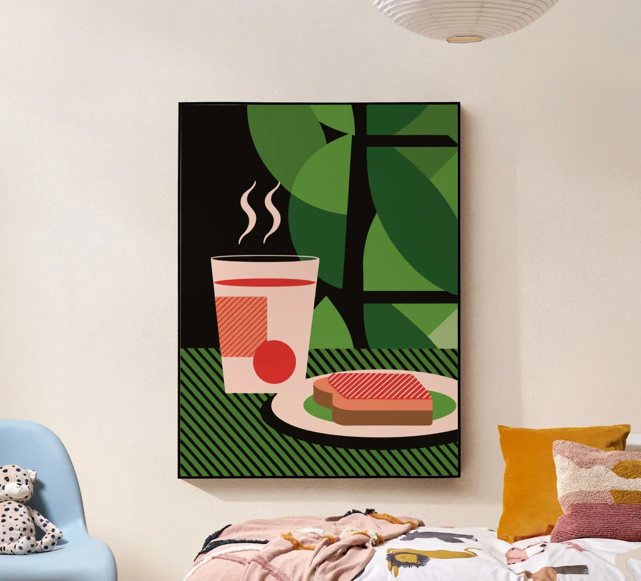 Milk And Bread acrylic glass by LOOK DIFFERENT