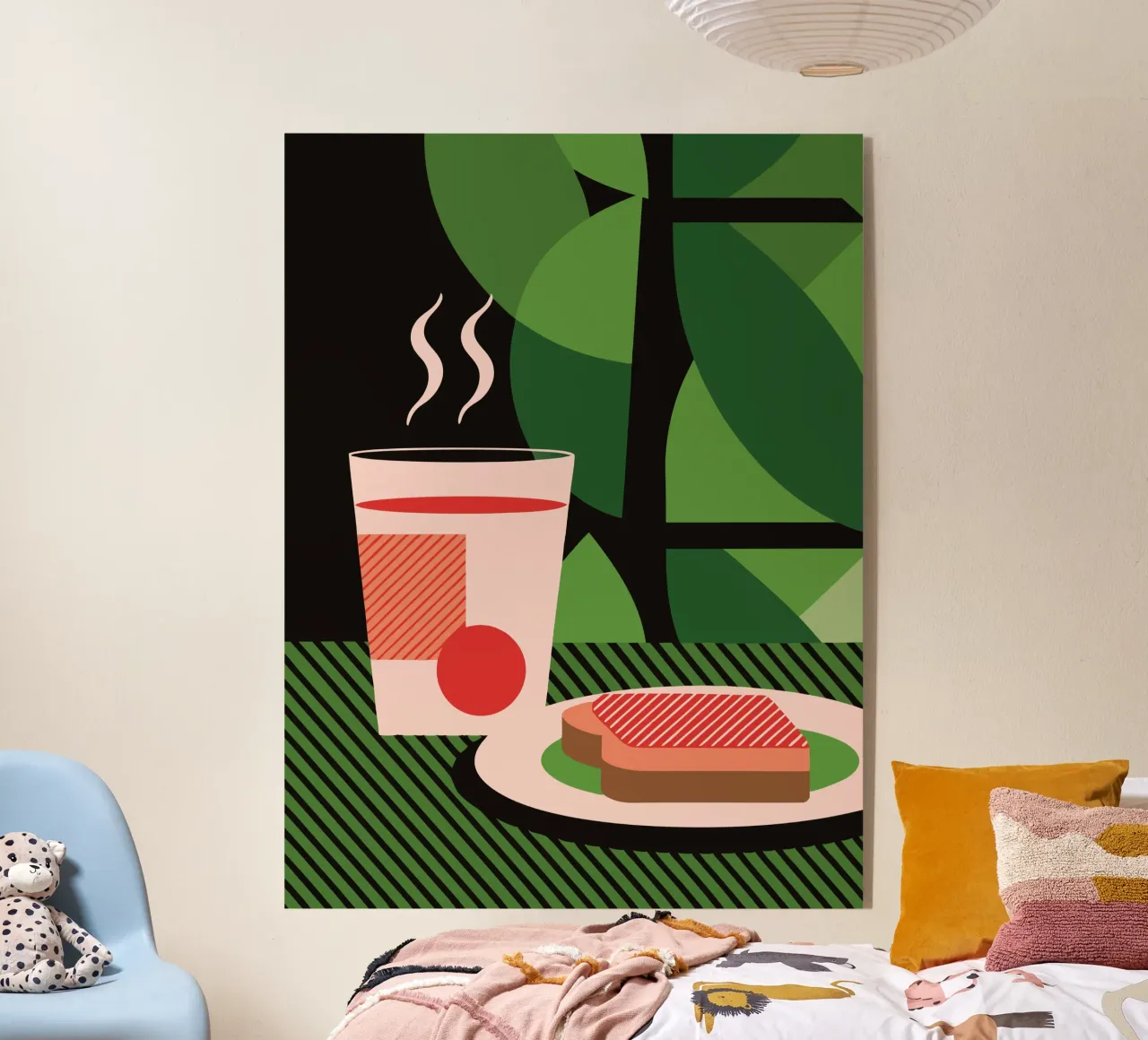 Milk And Bread acrylic glass by LOOK DIFFERENT