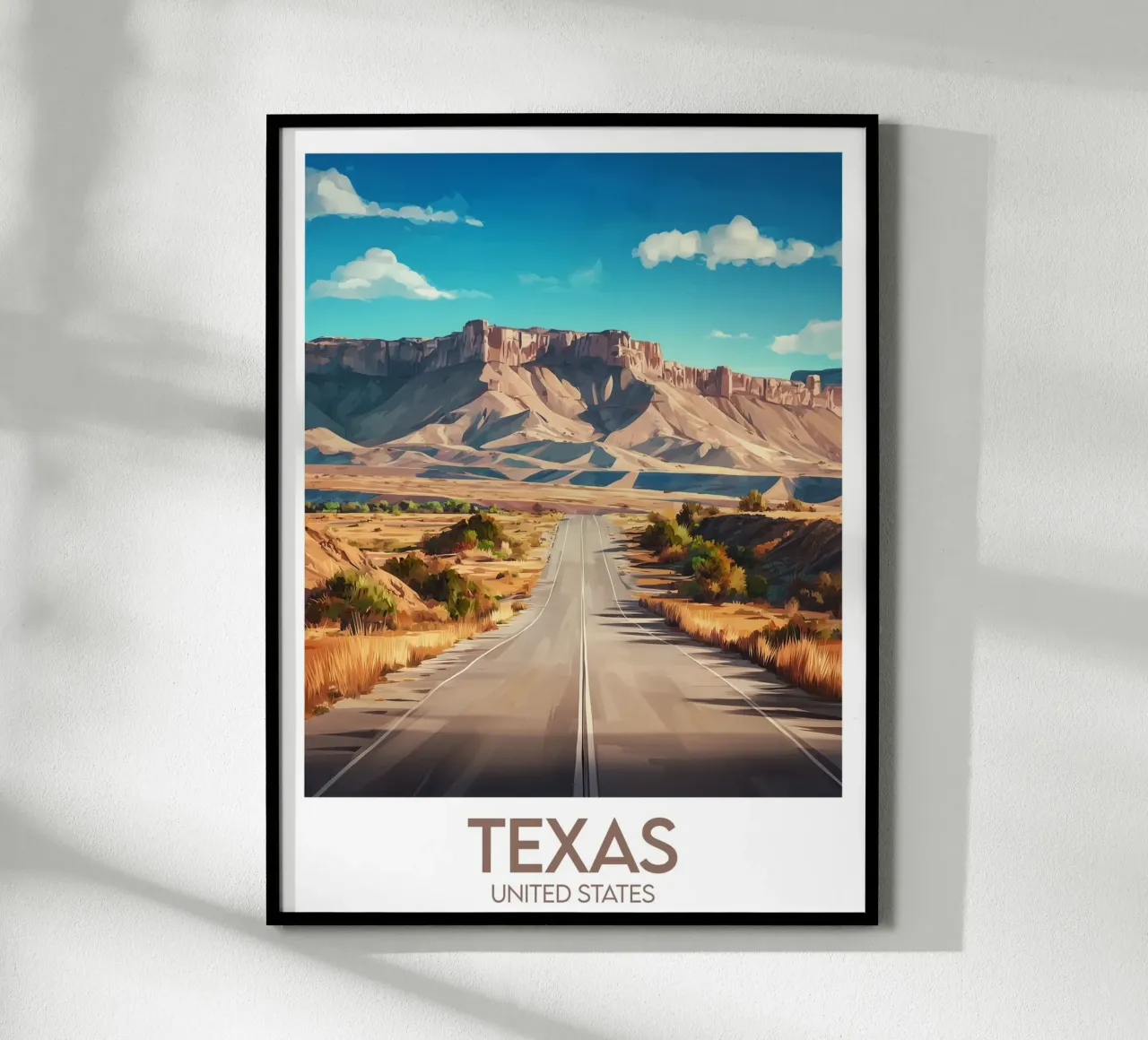Affiche Texas poster da Frame the World