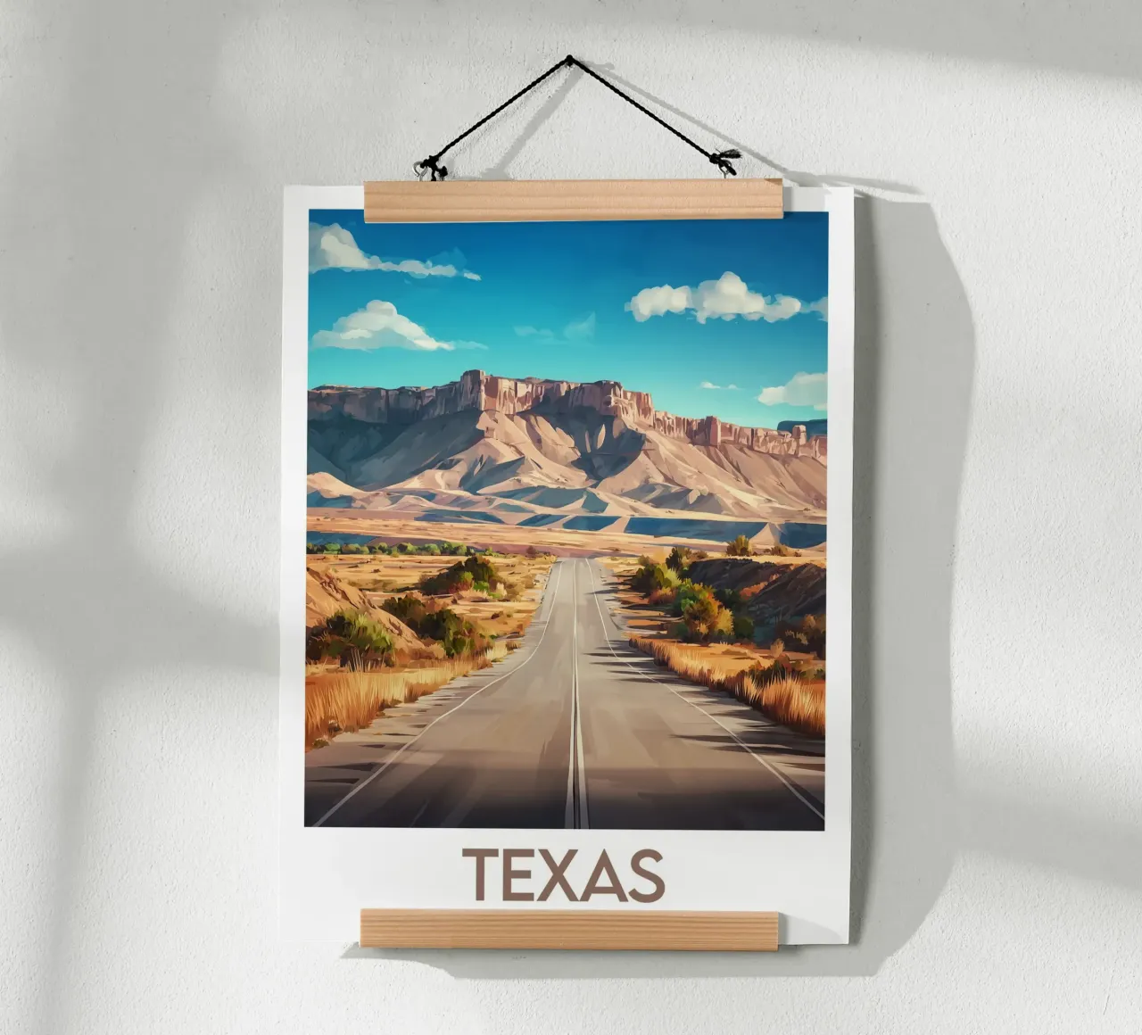 Affiche Texas poster da Frame the World