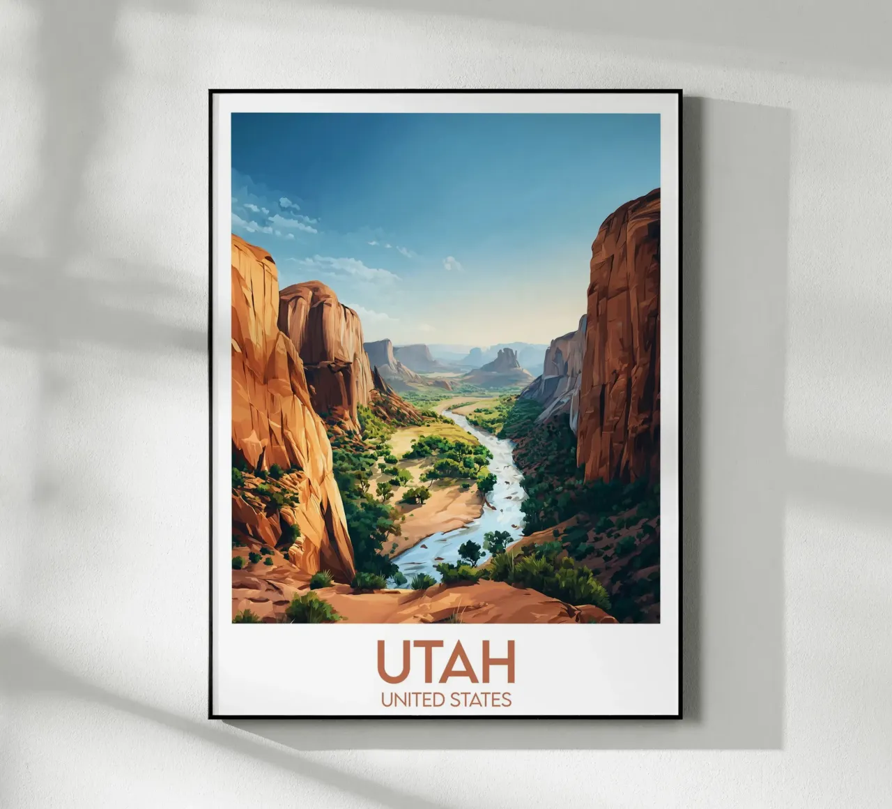 Utah-Plakate Acryl-Glas von Frame the World