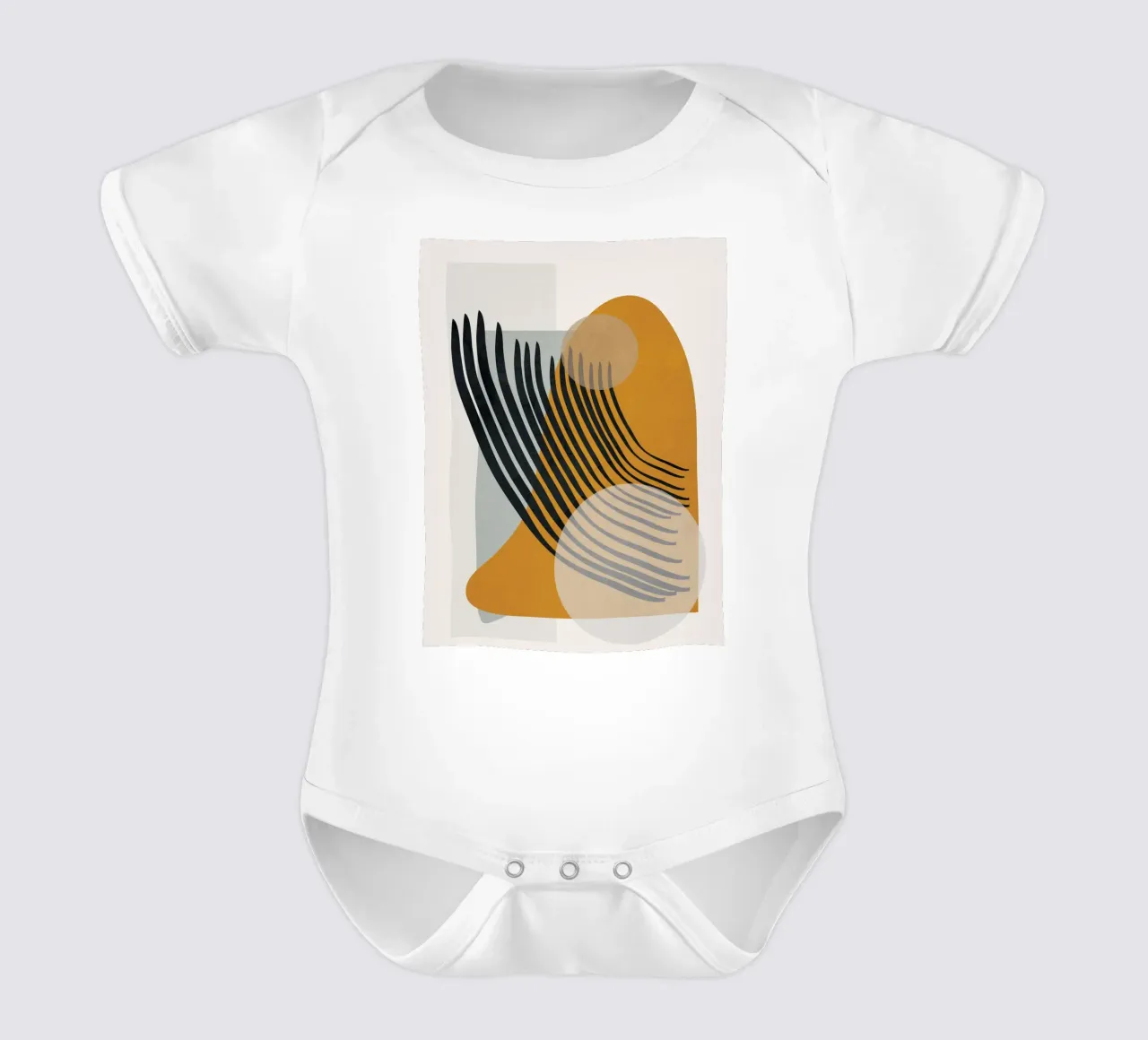 Abstract Shapes 33 body neonato maniche corte da cityart