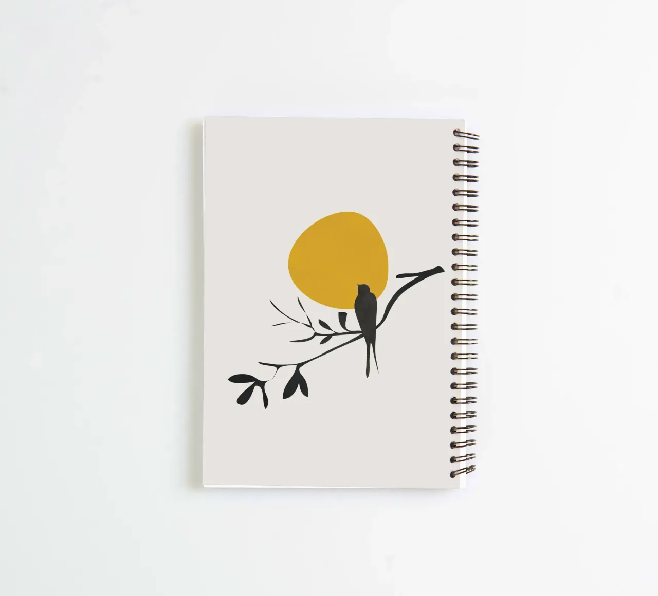 Bird and the Setting Sun spiral notebook by cityart