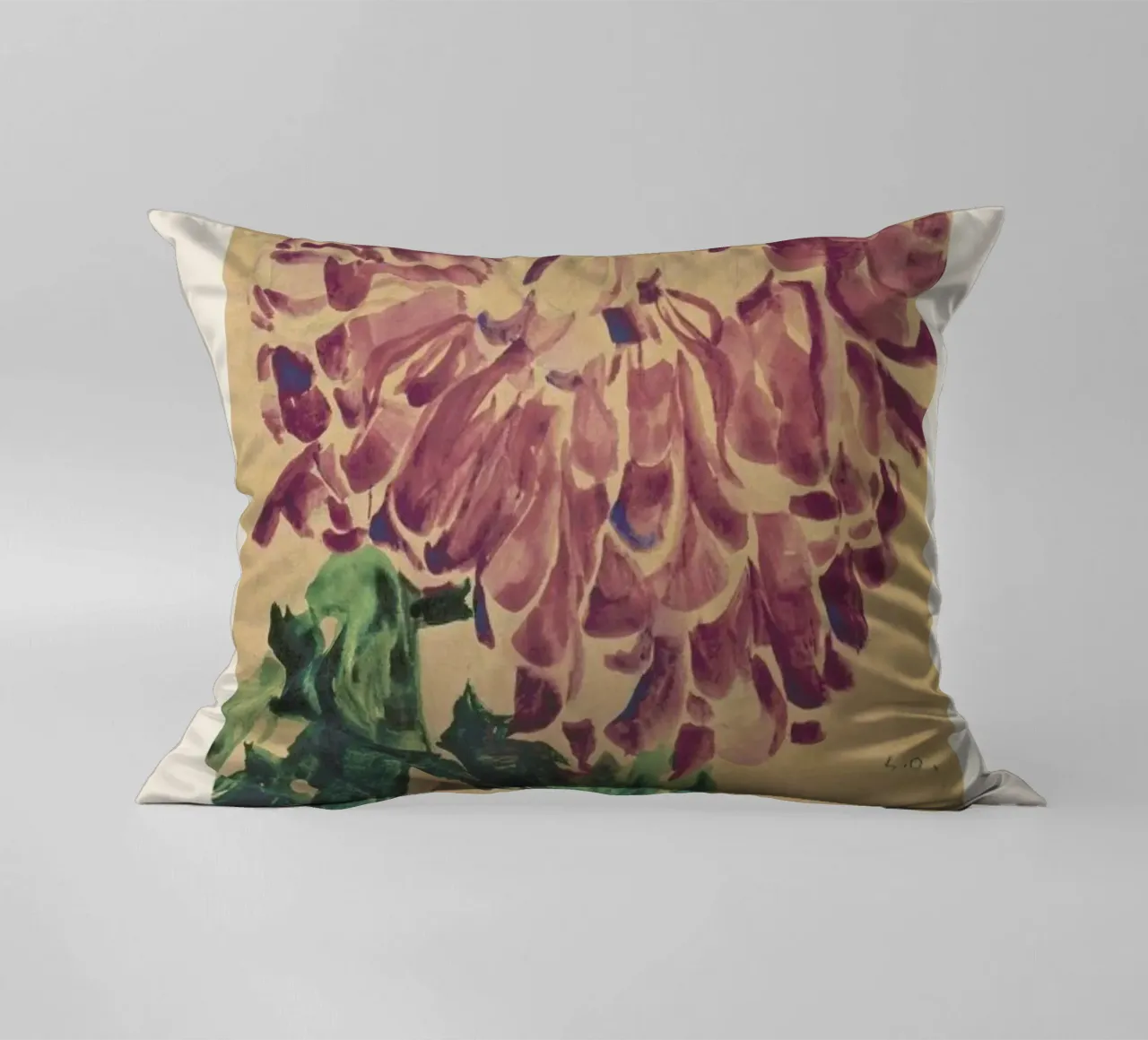 Schiele - Red Chrysanthemum cuscino da Vintage by JUNIQE