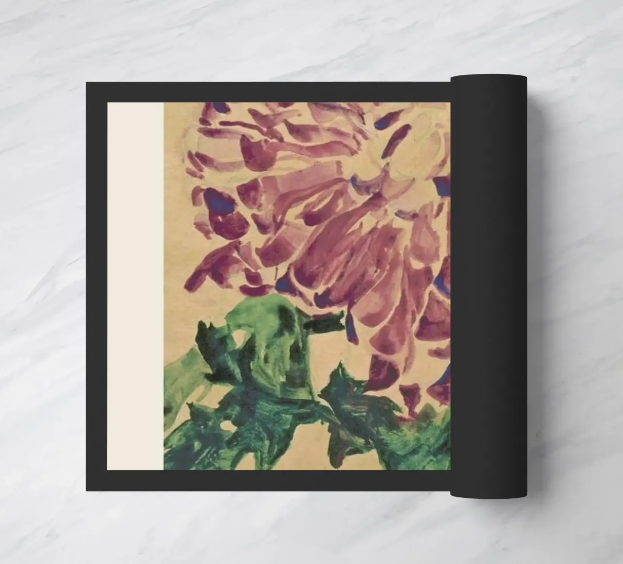 Schiele - Red Chrysanthemum zerbino da Vintage by JUNIQE