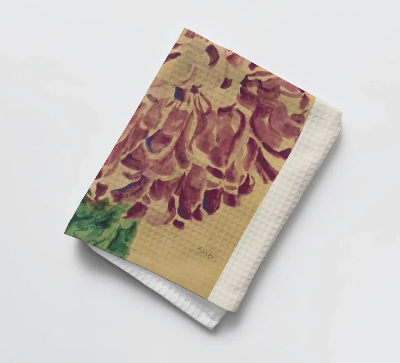 Schiele - Red Chrysanthemum canovaccio da cucina da Vintage by JUNIQE