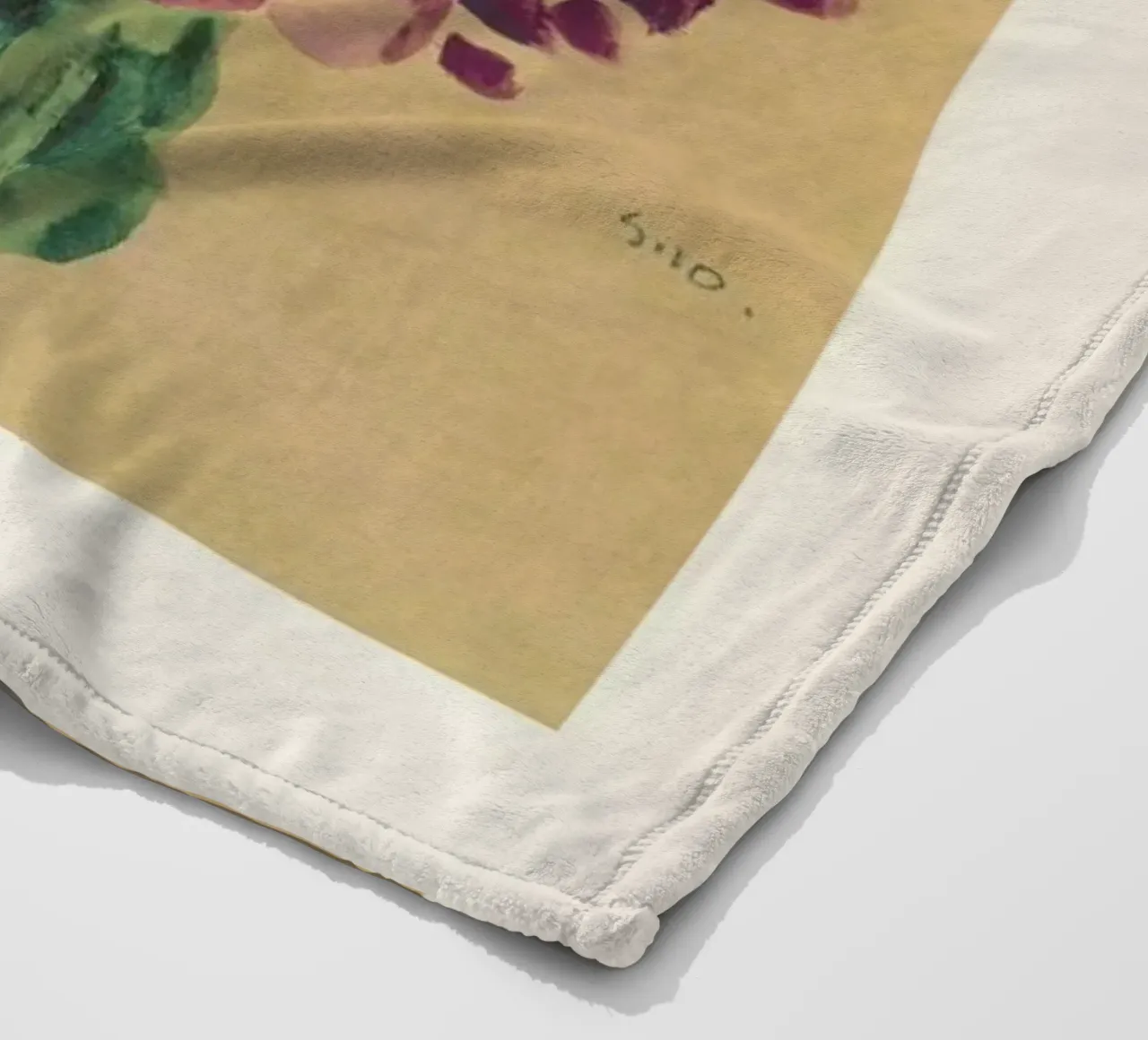 Schiele - Red Chrysanthemum coperta in pile da Vintage by JUNIQE