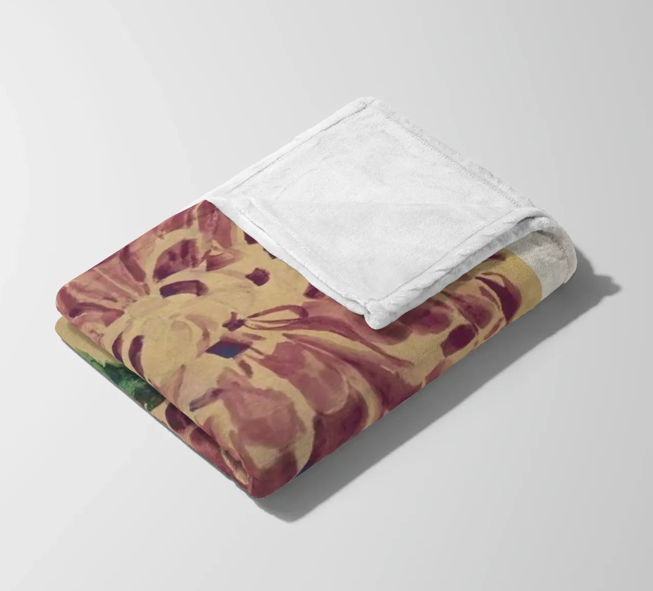 Schiele - Red Chrysanthemum coperta in pile da Vintage by JUNIQE