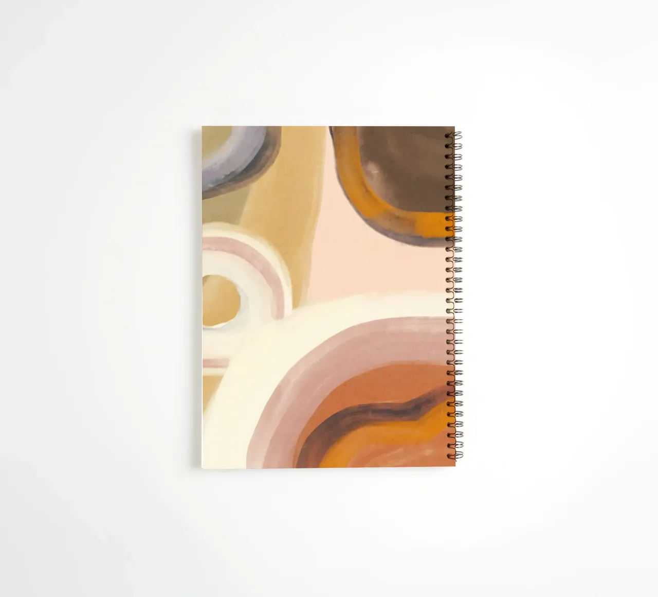 Abstract oil flow 01 spiral notebook by Little Dean