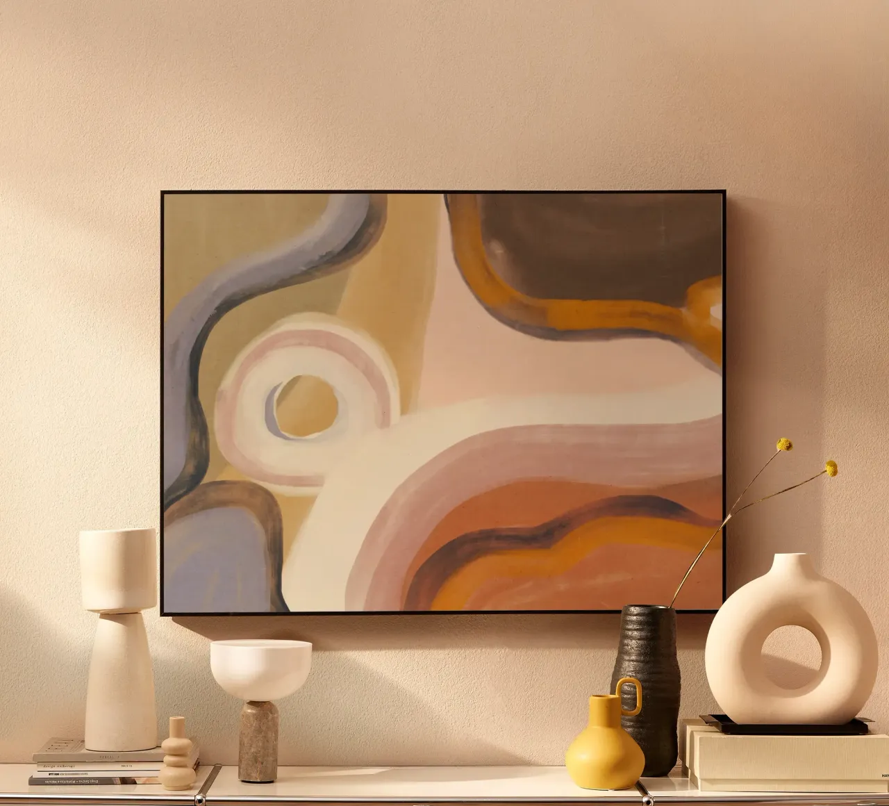 Abstract oil flow 01 alu-dibond by Little Dean