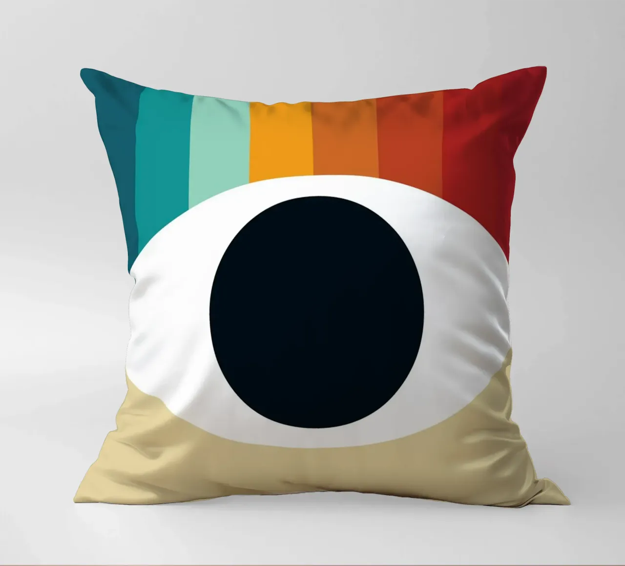Eye Retro Rainbow cuscino da galihstudio