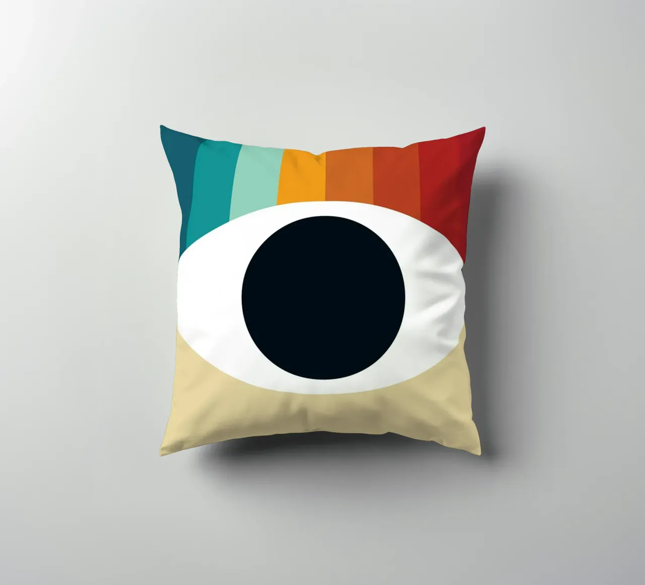 Eye Retro Rainbow cuscino da galihstudio