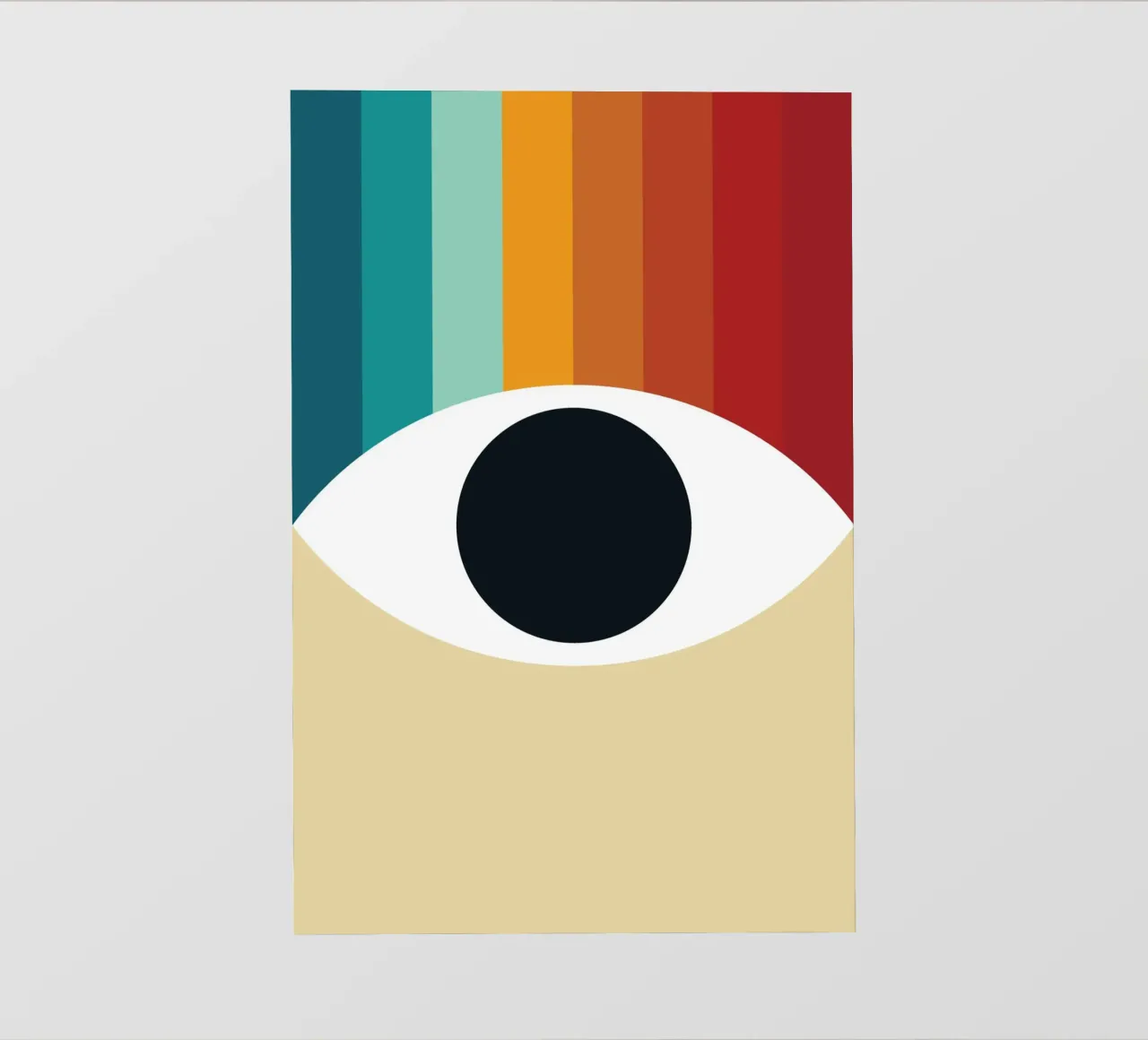 Eye Retro Rainbow pellicola backlit da galihstudio