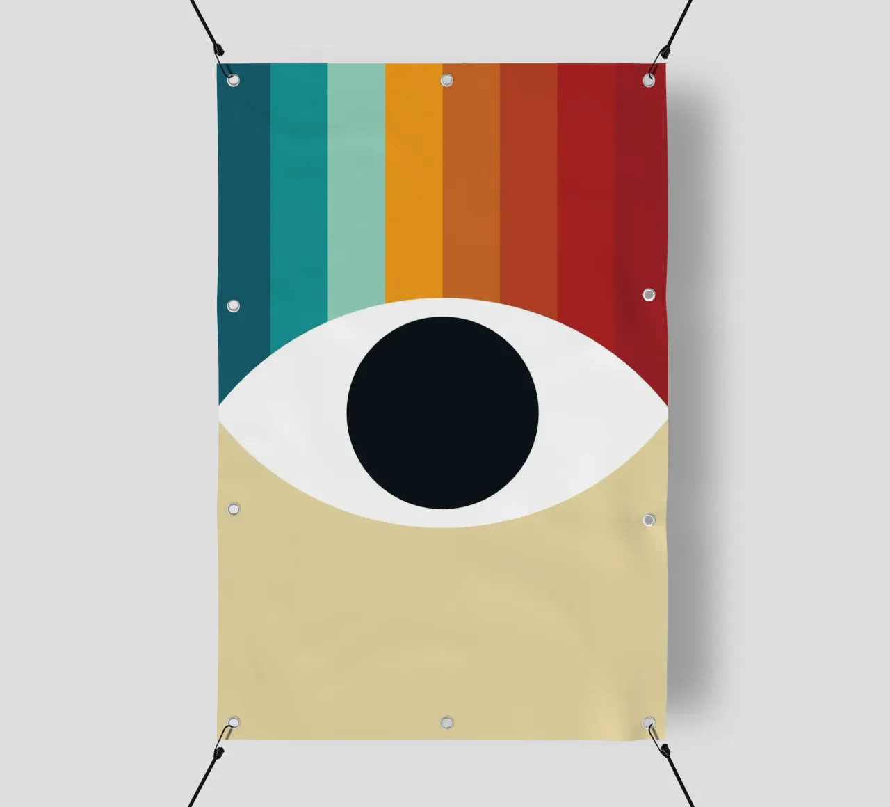 Eye Retro Rainbow telo in pvc da galihstudio