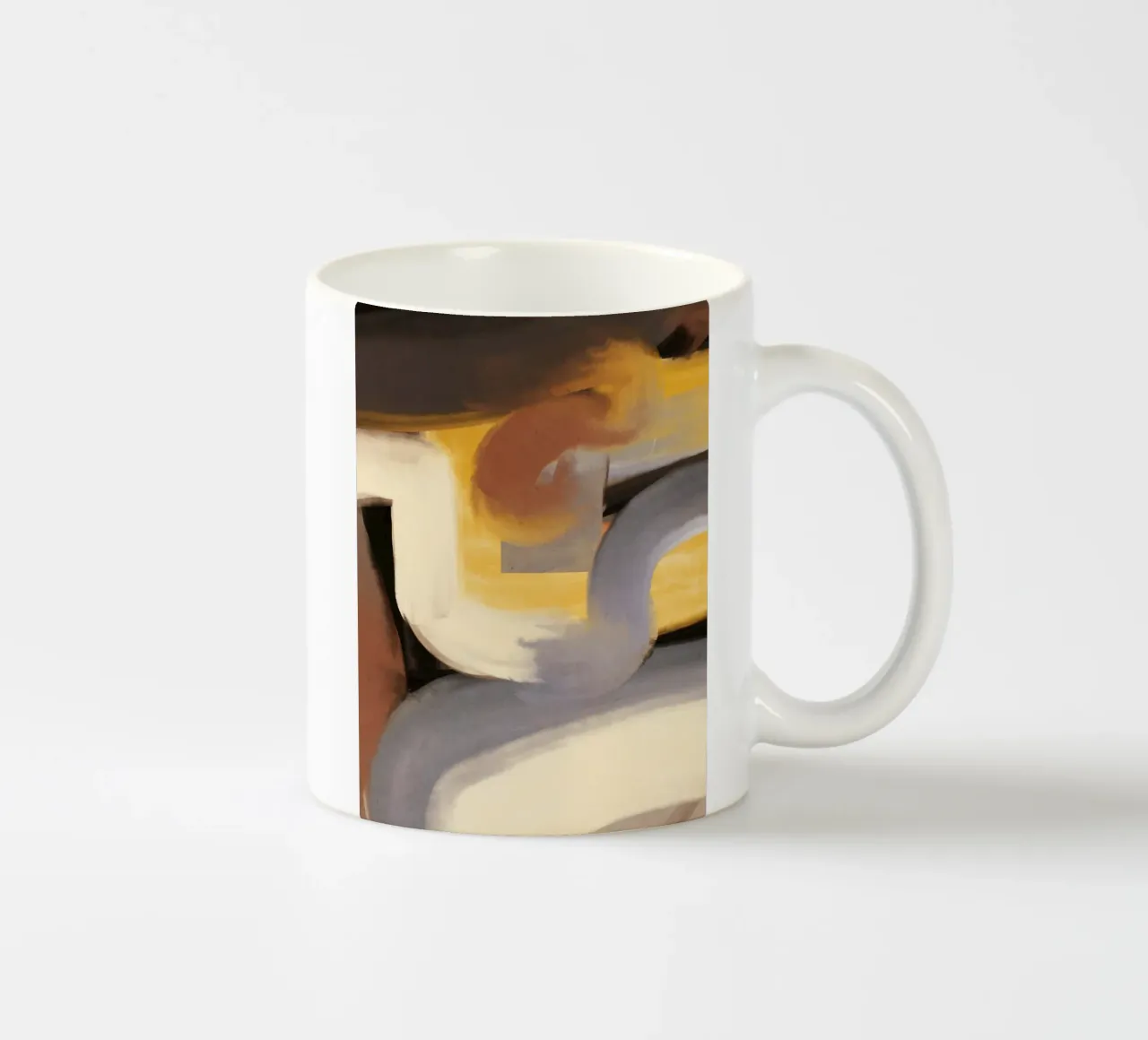 Flusso d'olio astratto 02 tazza in ceramica da Little Dean