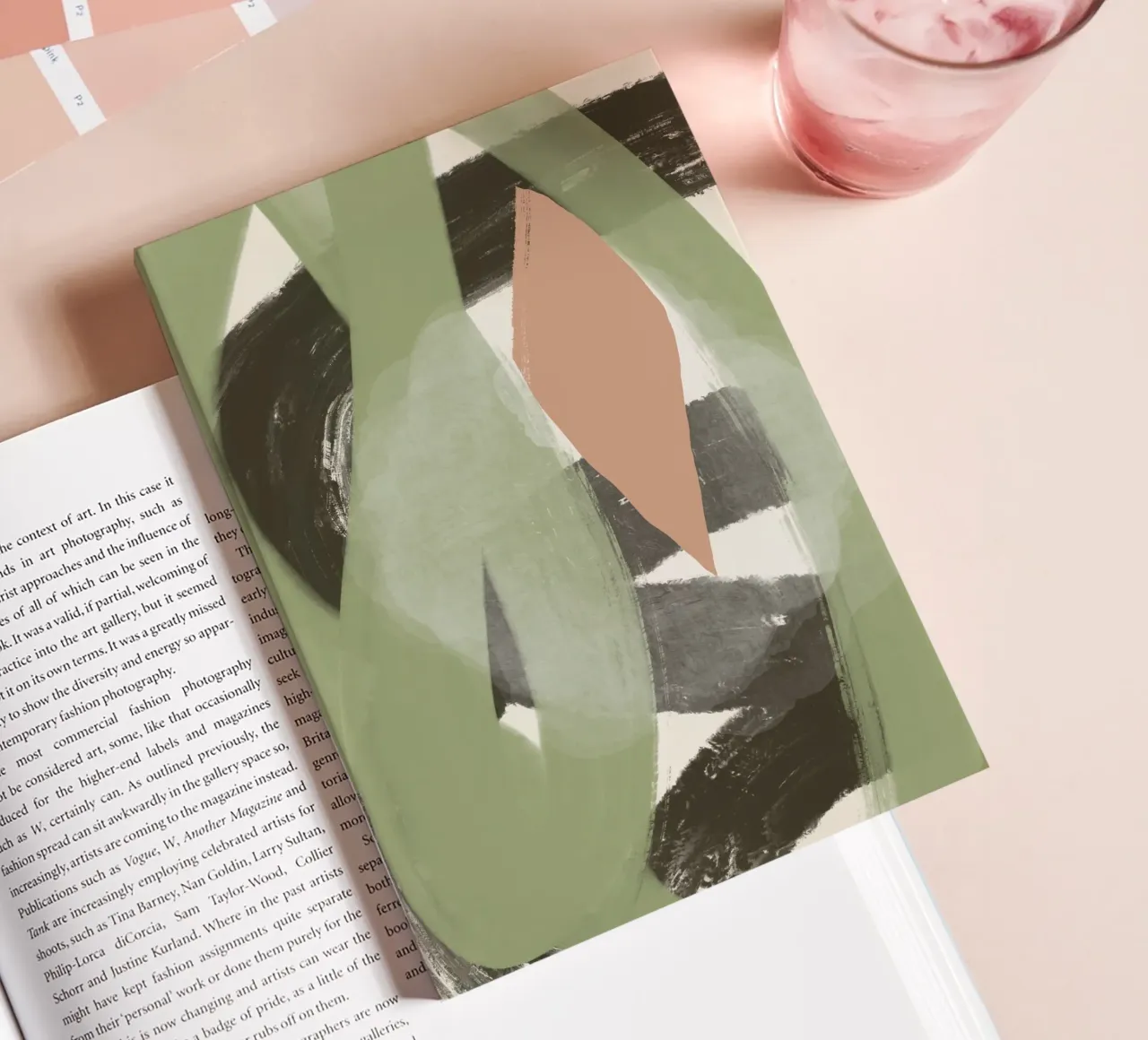 Abstract oil flow 03 notebook by Little Dean