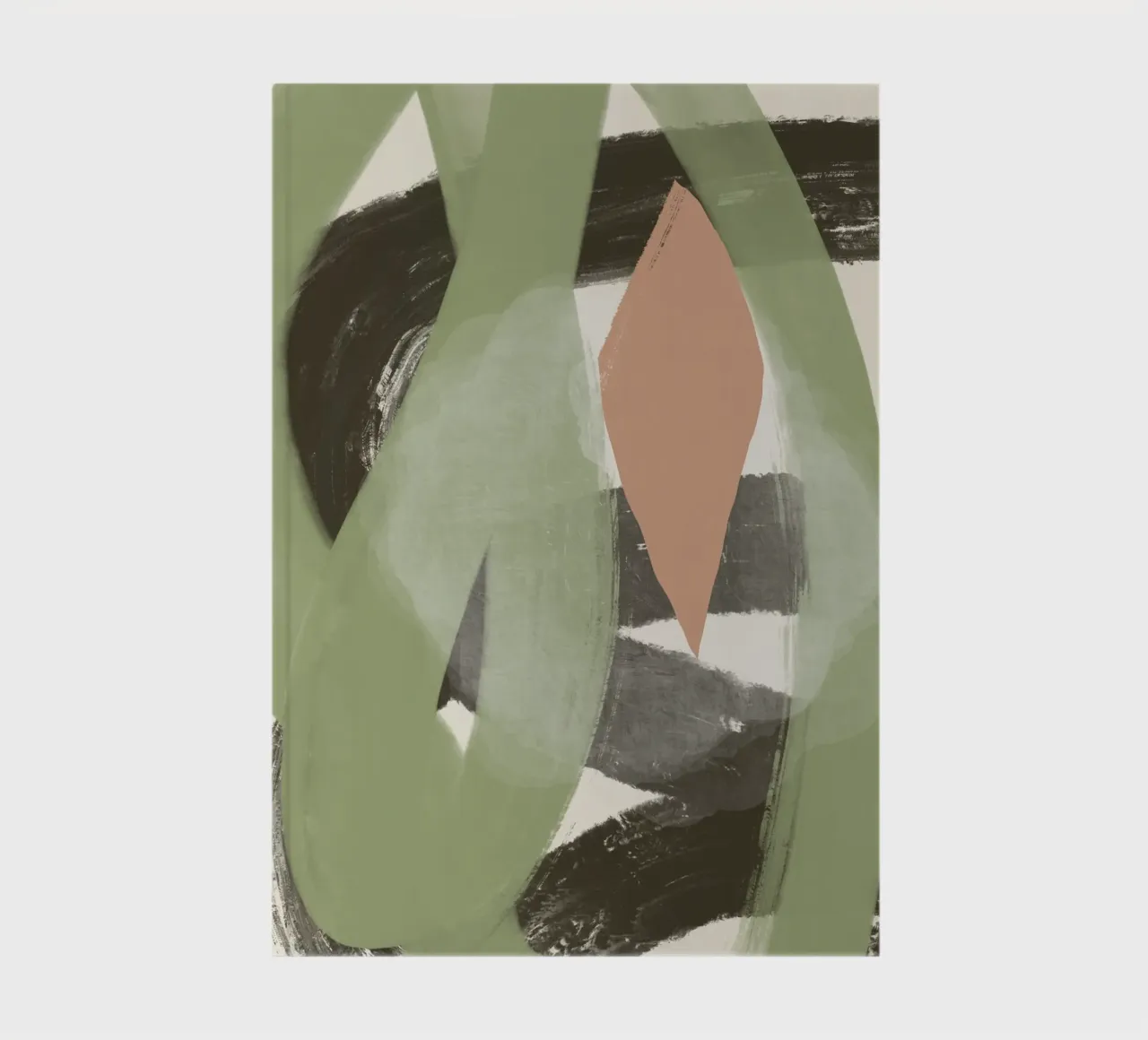 Abstract oil flow 03 notebook by Little Dean
