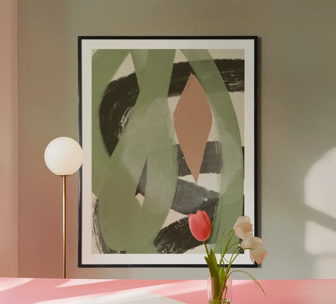 Abstract oil flow 03 poster by Little Dean