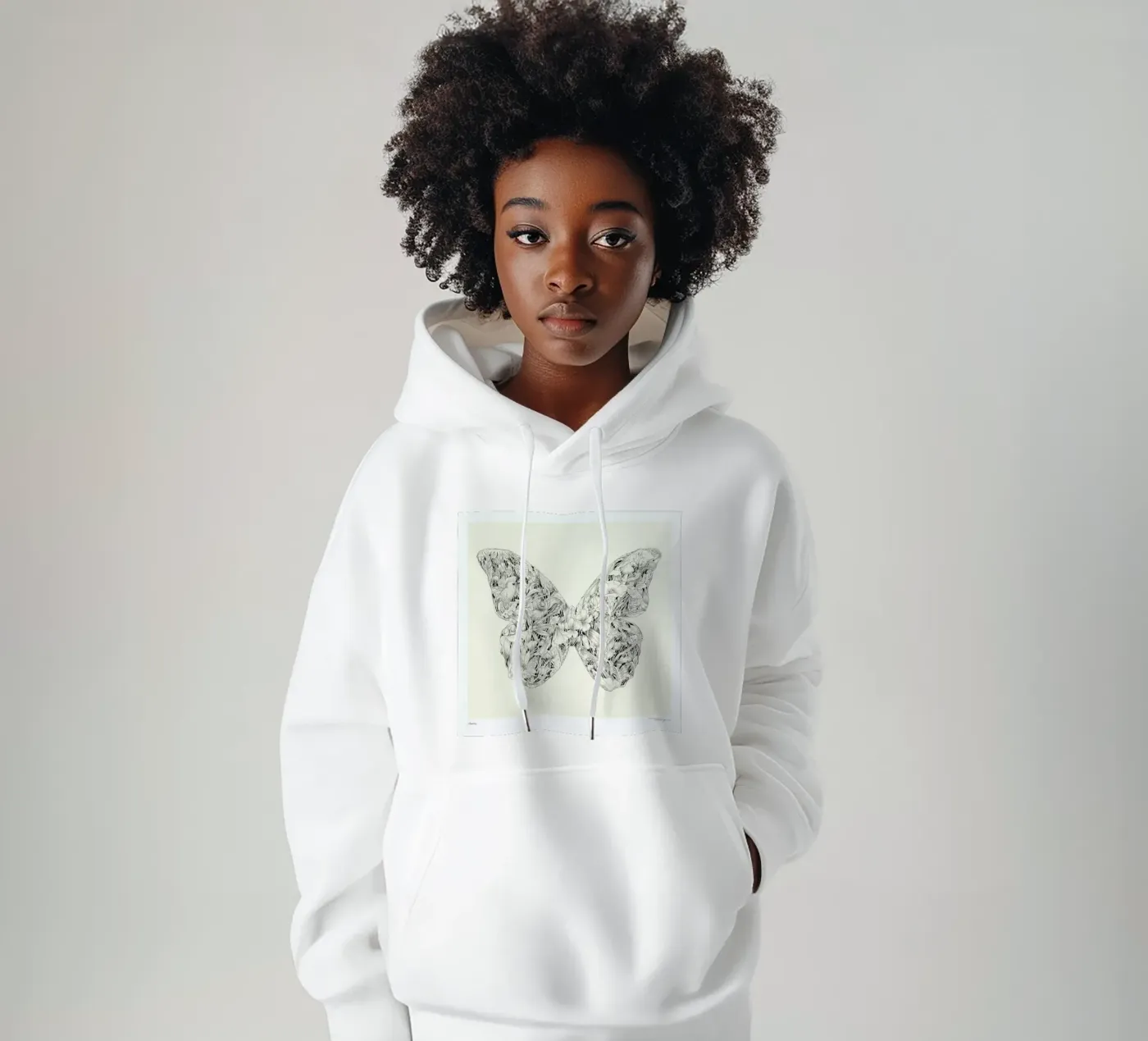 Morpho hoodie by Faunesque