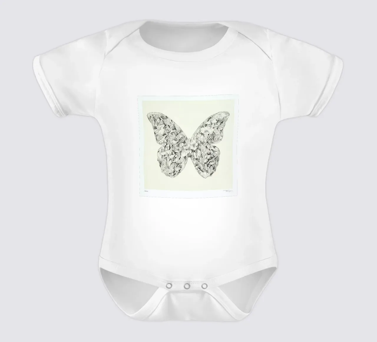Morpho body neonato maniche corte da Faunesque