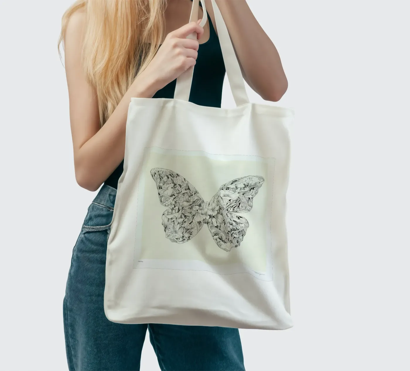 Morpho borsa in juta da Faunesque