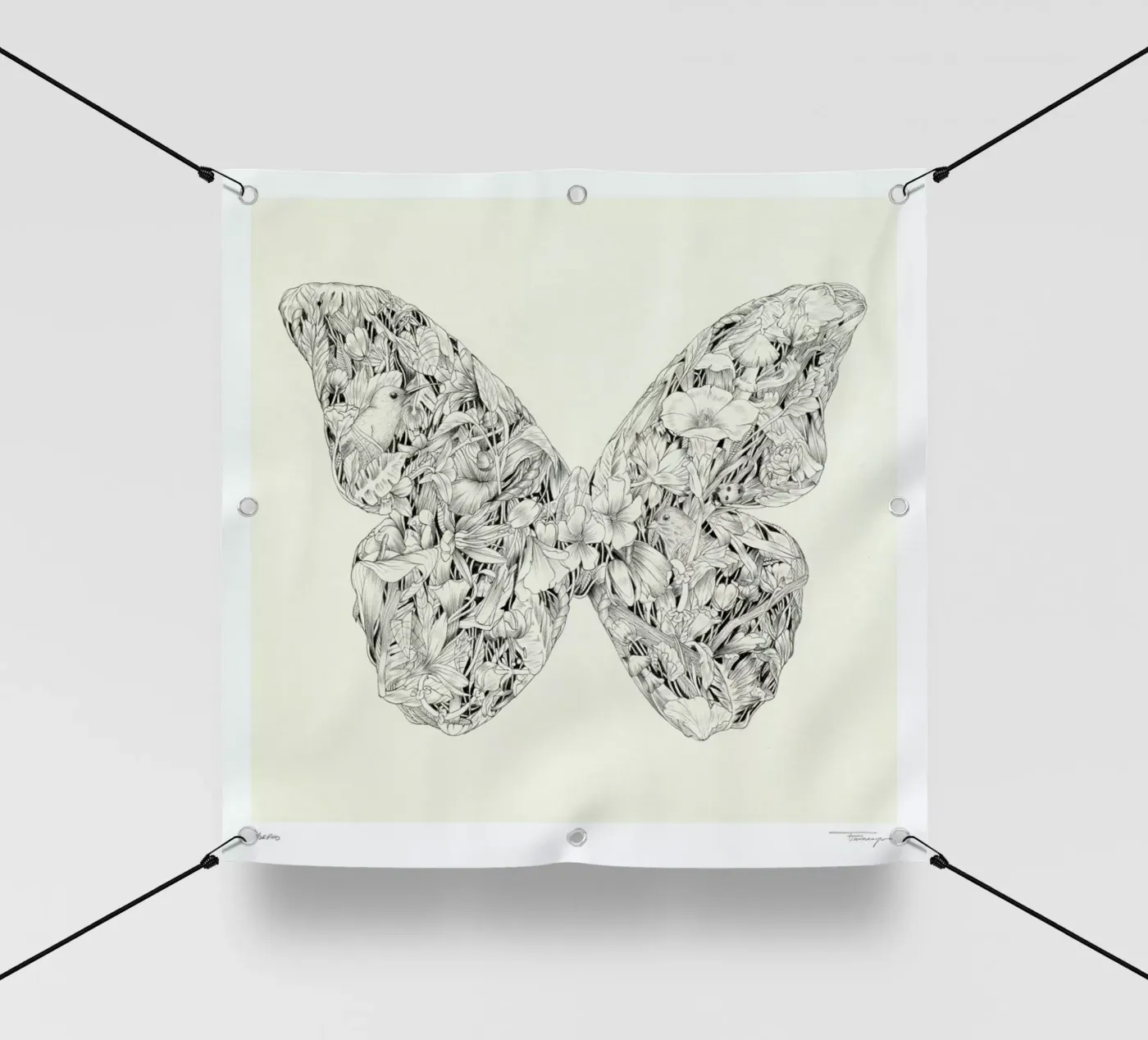 Morpho telo in pvc da Faunesque