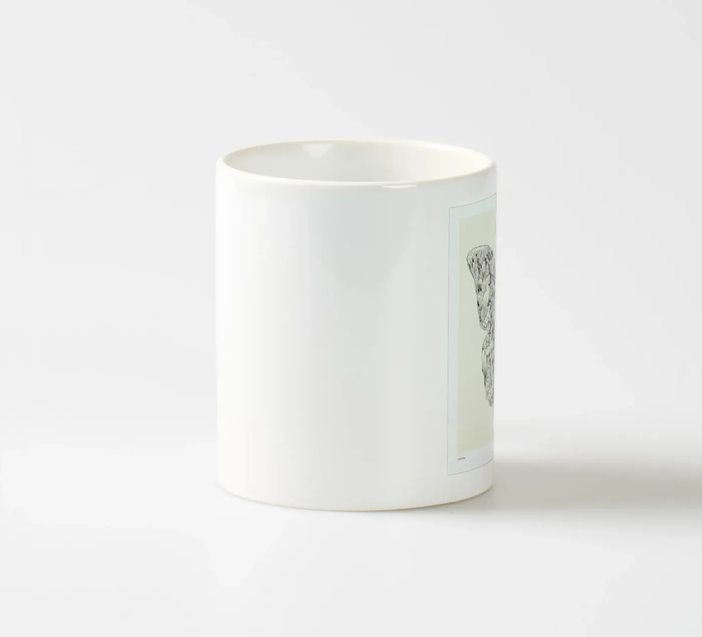 Morpho ceramic mug by Faunesque