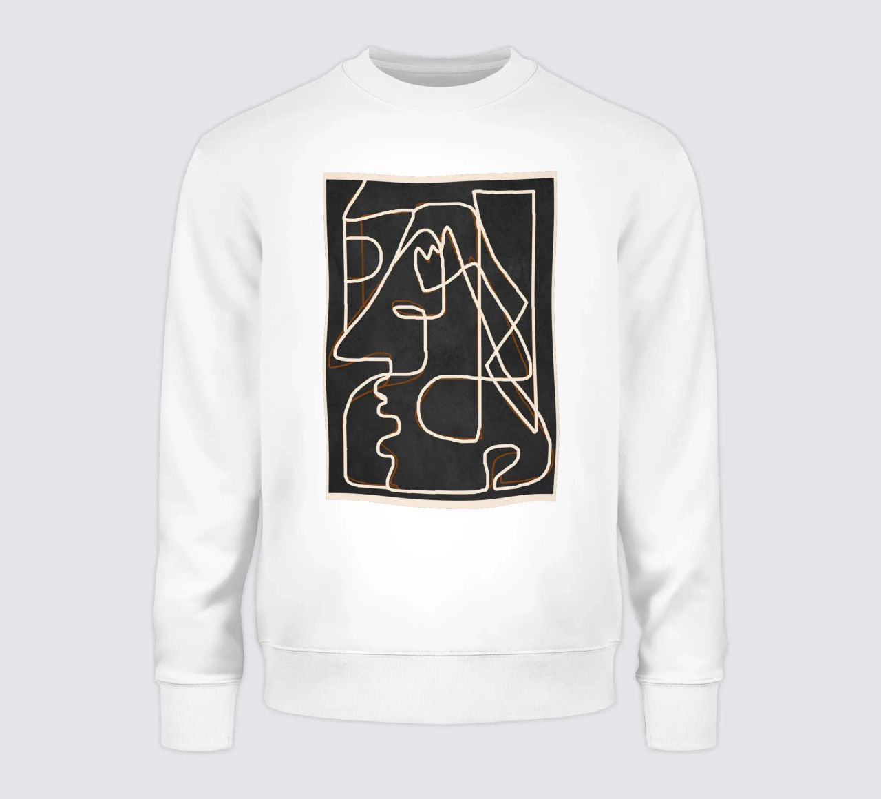 Abstract Face Sketch 1 sweatshirt by Nadjaa