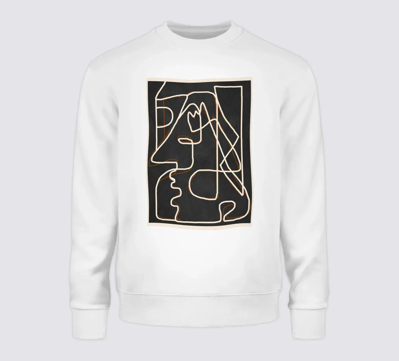Abstract Face Sketch 1 sweatshirt by Nadjaa