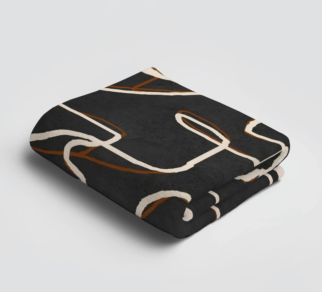 Abstract Face Sketch 1 towel by Nadjaa