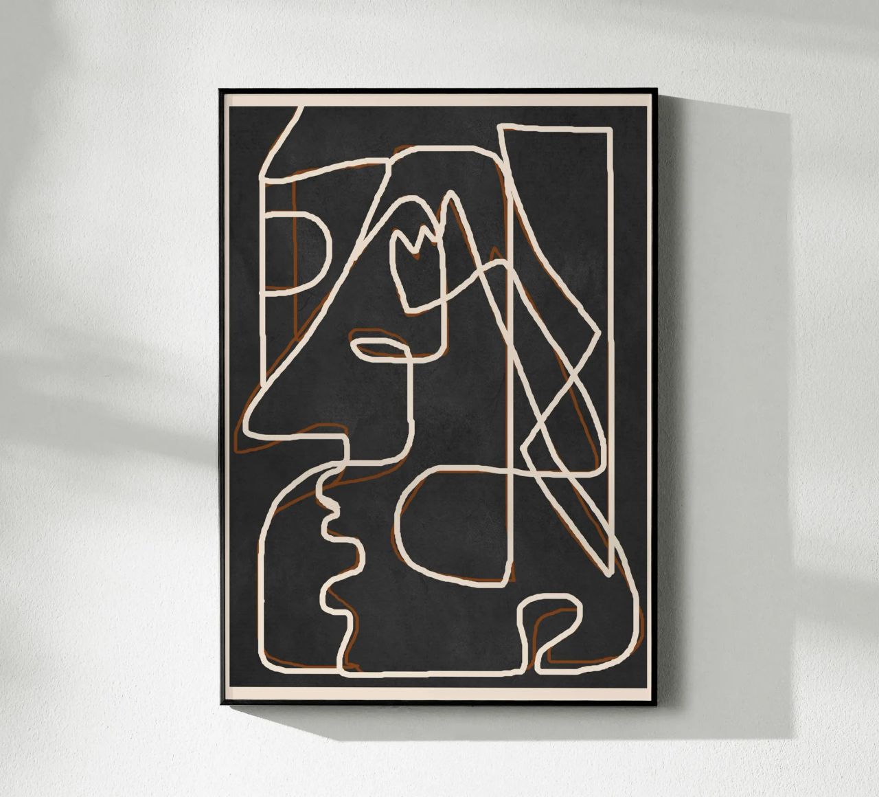 Abstract Face Sketch 1 plexiglass da Nadjaa