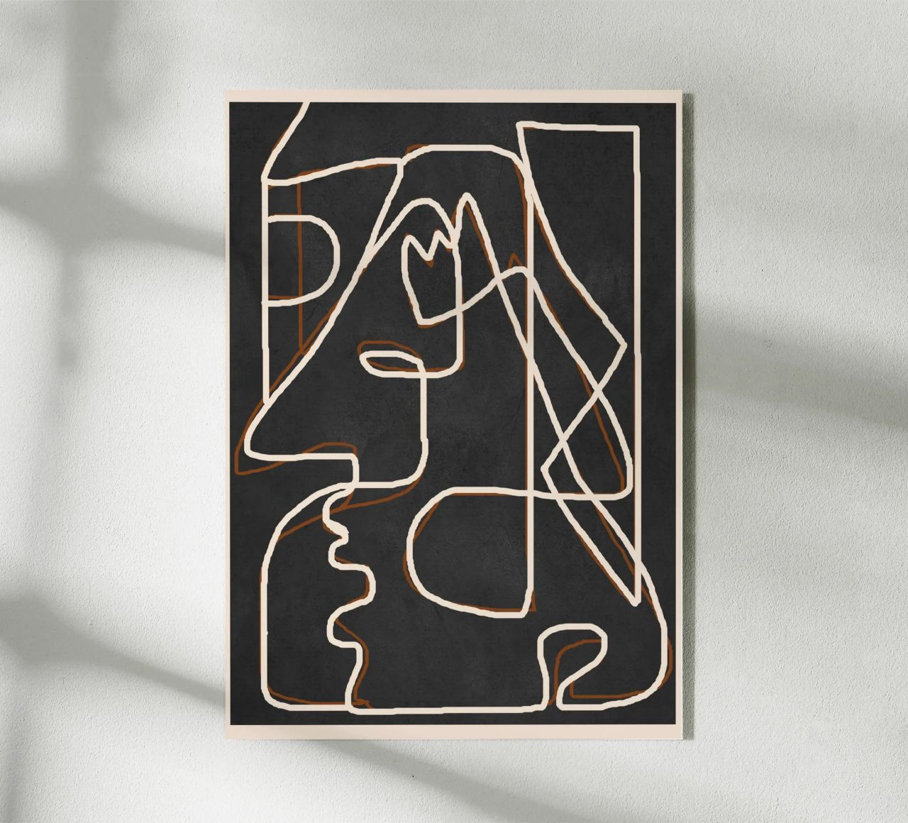 Abstract Face Sketch 1 plexiglass da Nadjaa