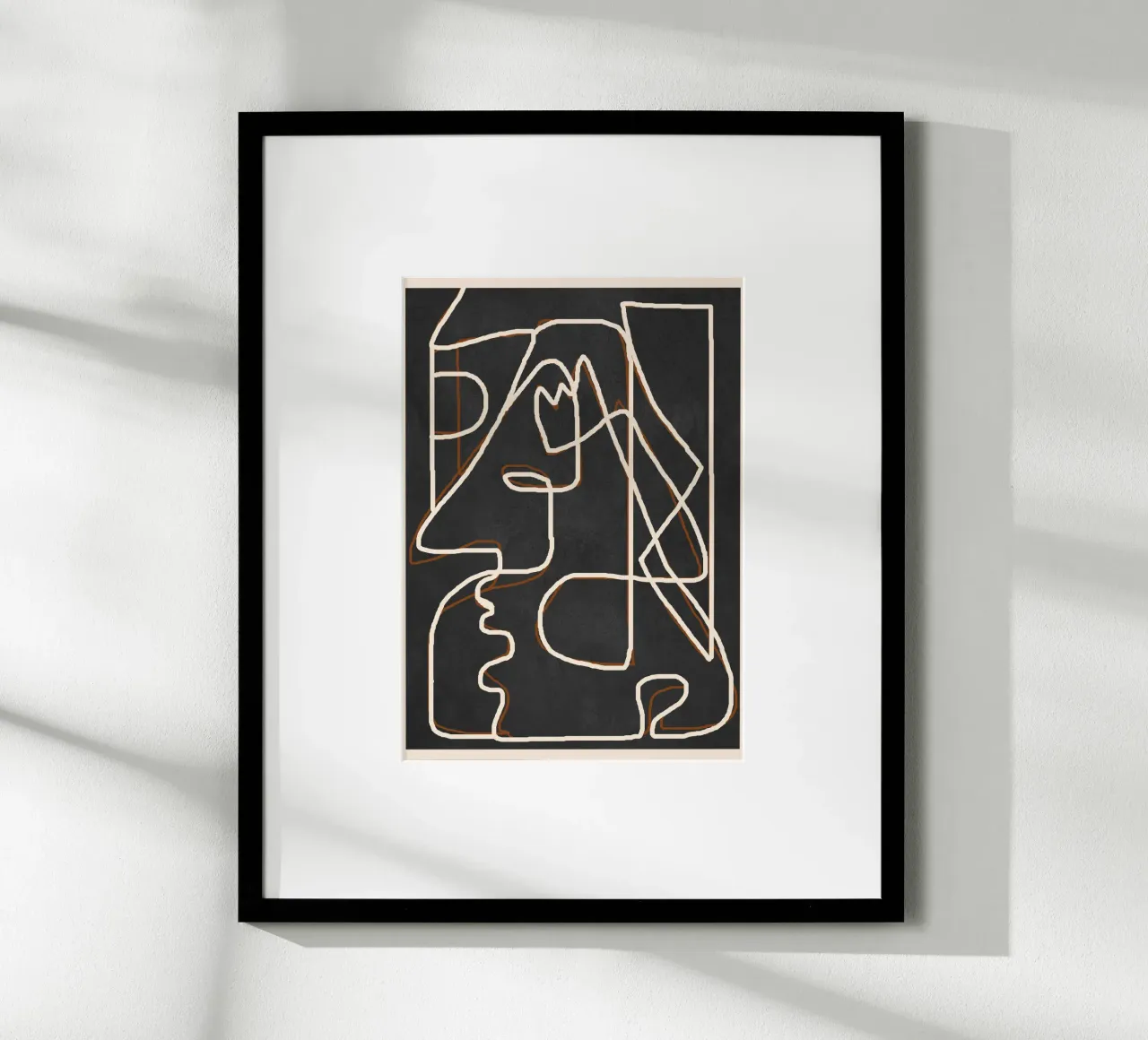 Abstract Face Sketch 1 carta hahnemühle da Nadjaa