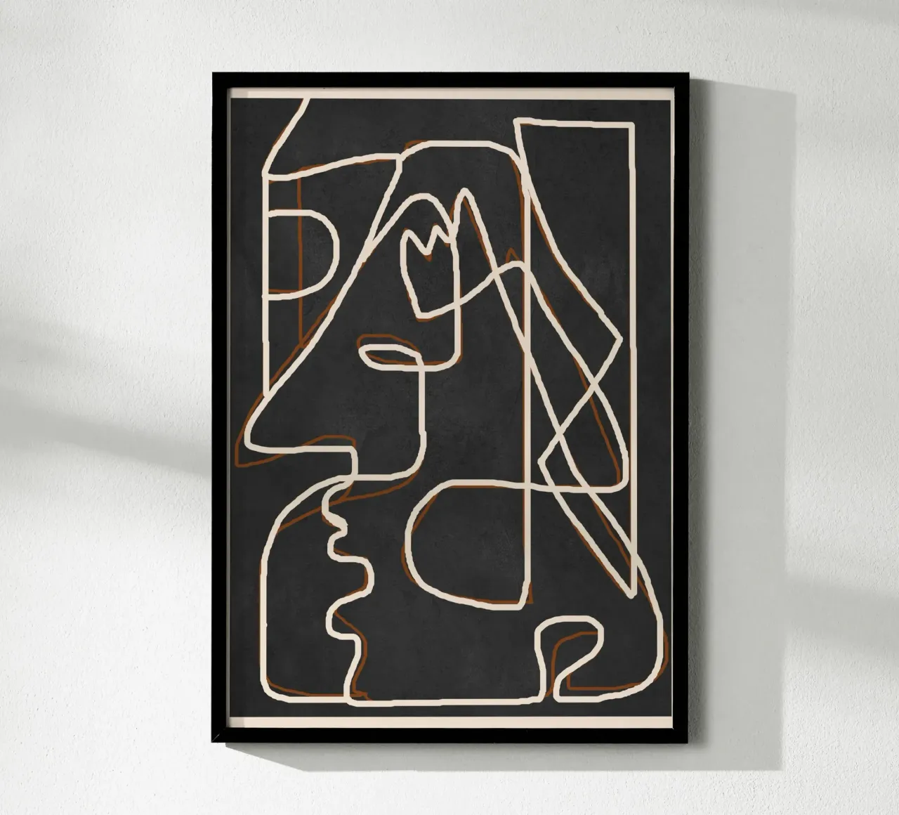 Abstract Face Sketch 1 hahnemühle de Nadjaa