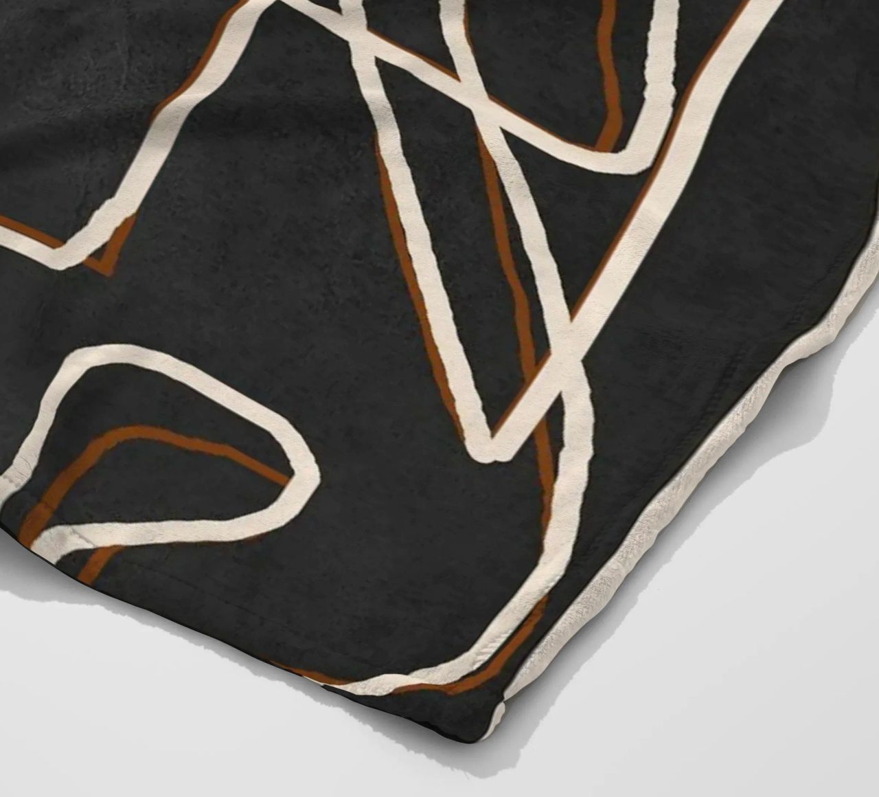 Abstract Face Sketch 1 fleece blanket by Nadjaa