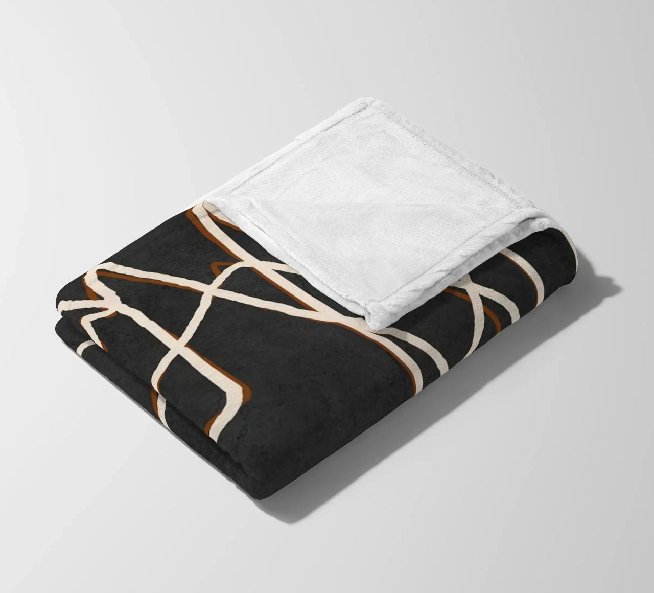 Abstract Face Sketch 1 fleece blanket by Nadjaa