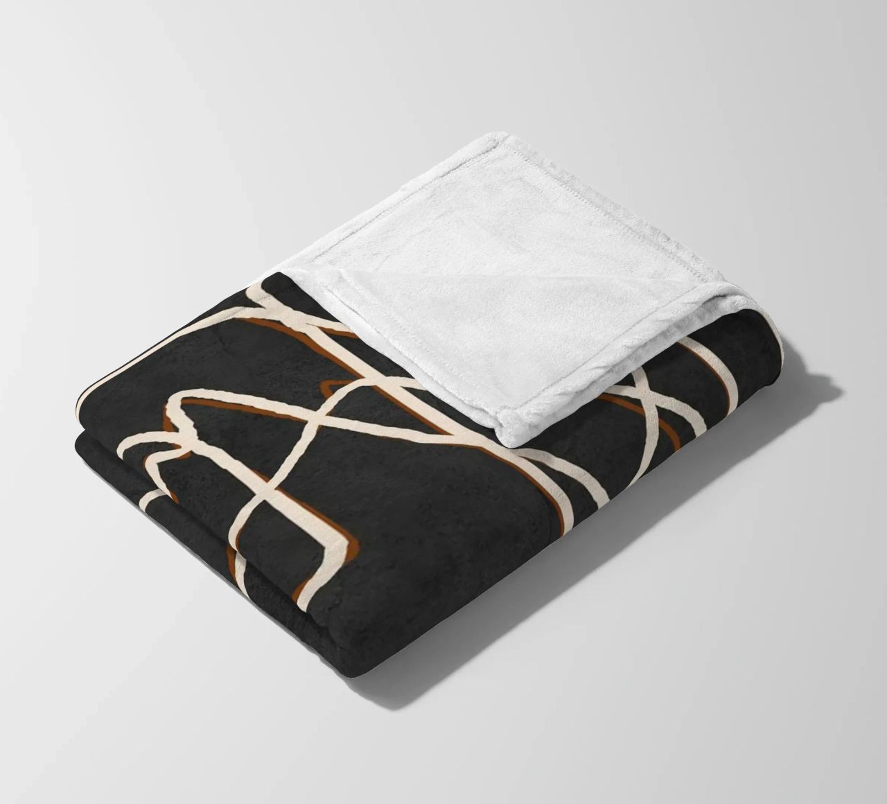 Abstract Face Sketch 1 fleece blanket by Nadjaa