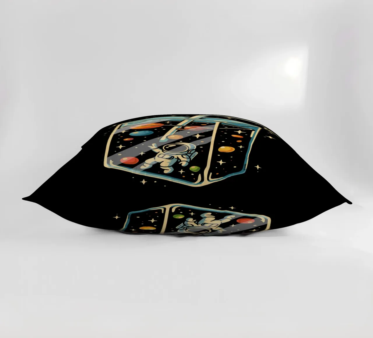 Astronaut In Space Juice decorative cushion by LM2KONE