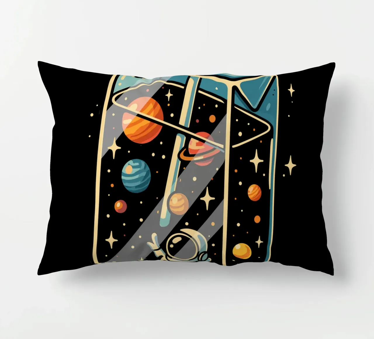 Astronaut In Space Juice decorative cushion by LM2KONE